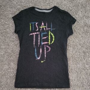 Nike Kids Black Tee with Colorful Graphic